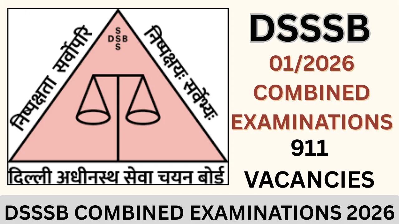 DSSSB COMBINED EXAMINATIONS 2026