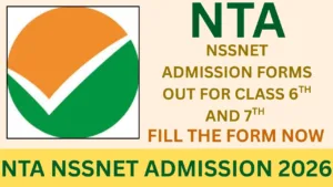 NTA NSSNET ADMISSION 2026